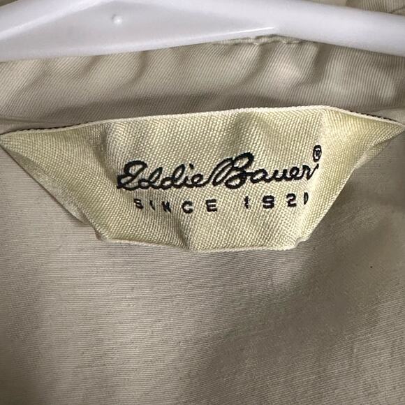 Vintage Eddie Bauer Rain Trench Jacket In Oatmeal - Picture 4 of 6